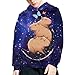 Ozuxouey Fashion Hoodies & Sweatshirt for Girls 8T-10T Capybara Long Sleeve Shirt Pullover Hooded Sweatshirt Galaxy Space Workout Sports Yoga Hoodie with Pocket Comfy Fall Outfits
