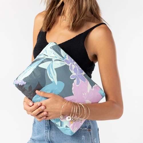Image of ALOHA Collection Mid Pouch, Lightweight, Packable, & Splash-Proof Pouch for Travel, Makeup, Toiletries, Organization, Gym, Pool & Beach. Easy to Clean Material. (11 inch x 8.5 inch)