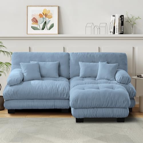 94.4' Oversized Modular Sectional Sofa 2-Seater L-Shaped Cloud Couch...