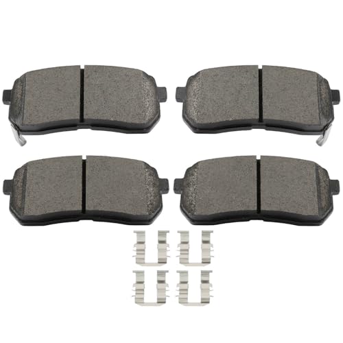 Image of cciyu D1302 D1814 Brake Pads w /Hardware Front Rear Disc Brake Pad Set | Fit For Kia For Sedona 2015-2019