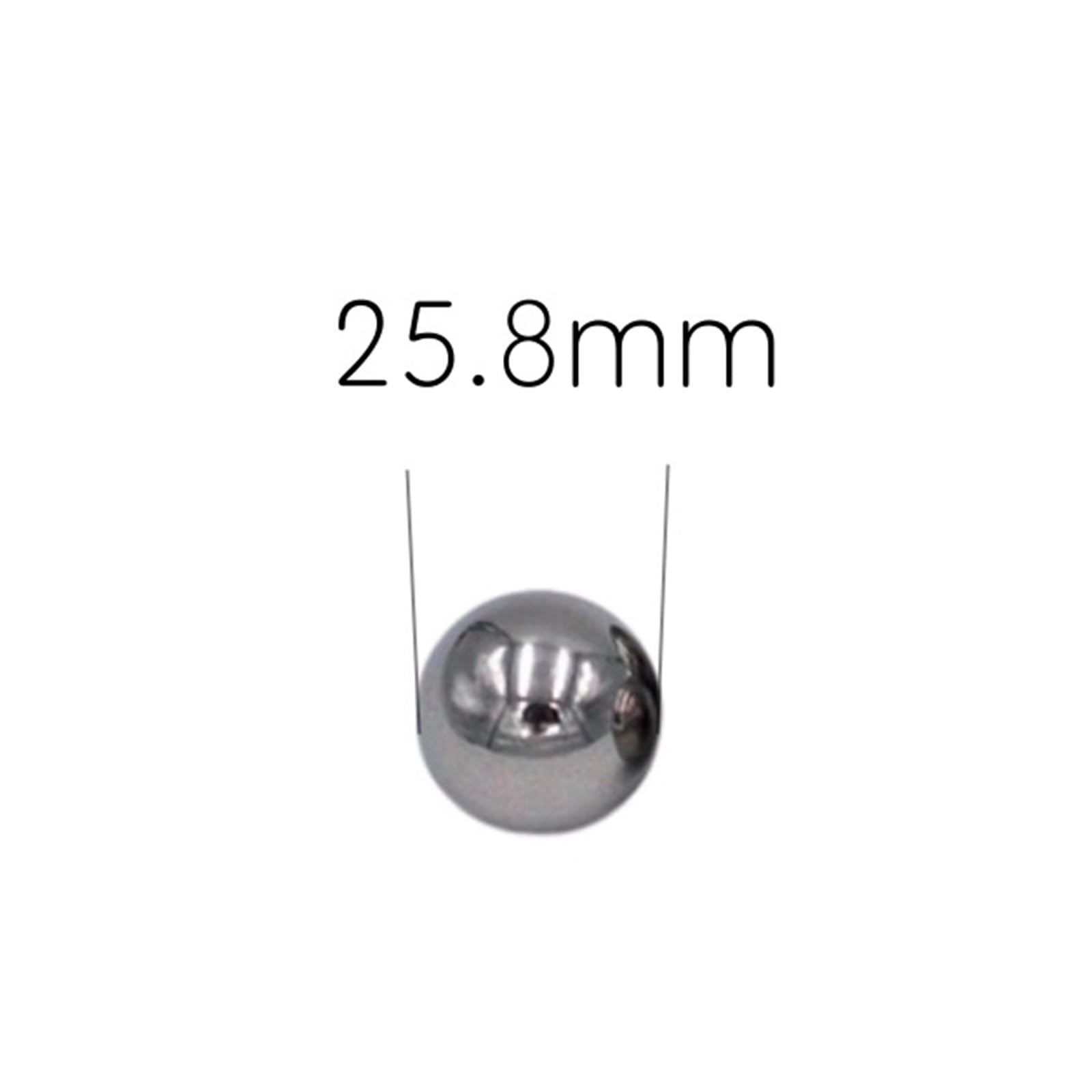 Kulki ze stali nierdzewnej AISI304 o średnicy 25,8 mm G100 Precyzyjne kulki z pełnym łożyskiem (4 szt.)