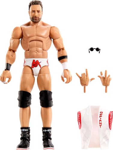 Figurine WWE Elite LA Knight avec 25 articulations et mains interchangeables