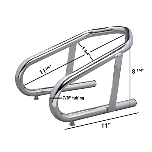 Raider 19-610 Deluxe Chrome 5-3/4" Wide Wheel Chock For Motorcycles, Mopeds, Trailers #TOP1