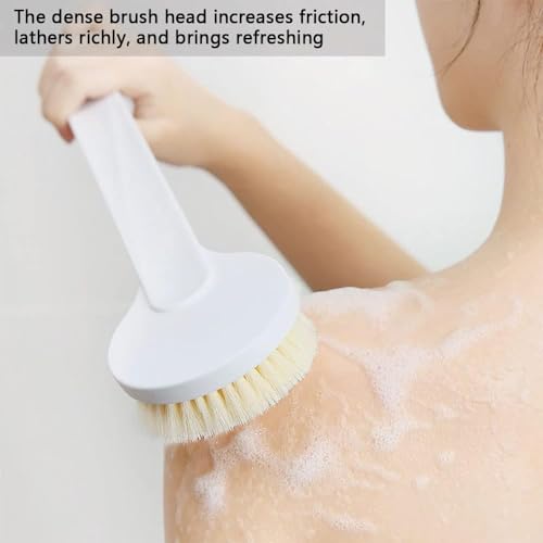 SPAREQUE Creation Bath Body Brush with Soft Comfortable Bristles Long Handle Gentle Exfoliation Improve Skin's Health and Beauty Wet or Dry Brushing Back Scrubber for Shower - Image 4