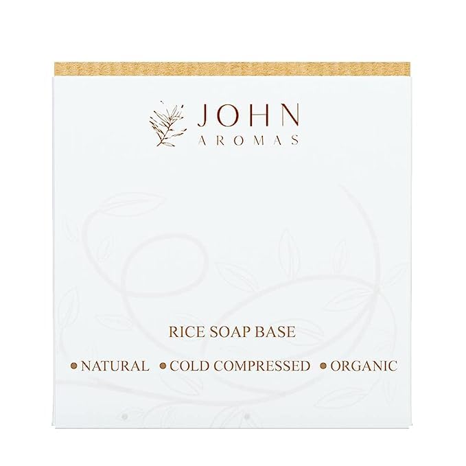 JOHN AROMAS Rice Pour & Melt Soap Base For Skin Brightening and Whitening 500 G