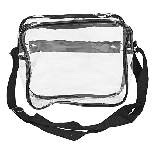 Tote Bag, PVC Clear Tote Bag Clear with Closure for Outdoor Traveling