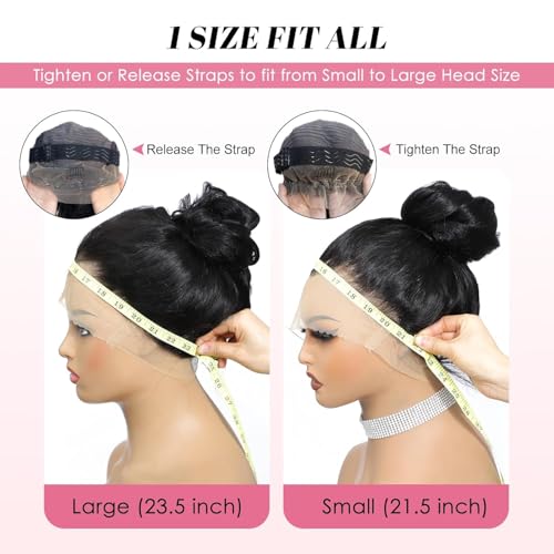 360 Beluck Hidden Strap Drawstring Lace Front Wigs Human Hair Pre Plucked 180 Density Body Wave Frontal 360 Glueless Wigs Human Hair Full Lace HD Lace Front Wigs 18 Inch - Image 5