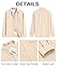 COOFANDY Men's Button Down Waffle Shirt Jacket Casual Long Sleeve Shacket Lightweight Overshirts with Flap Pockets