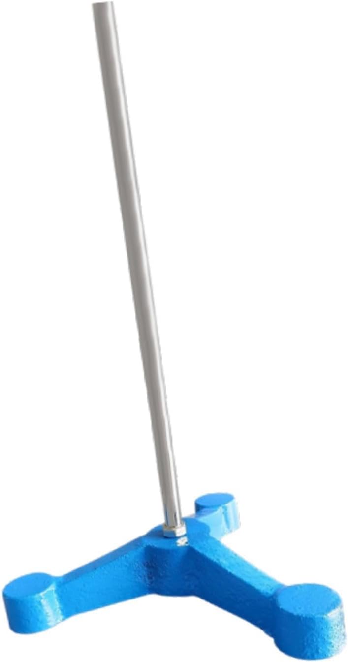 Lab Iron Stand Tripod Iron Frame Titration Table 60cm Metal Platform for Chemical Experiments Classroom Student Use- Blue