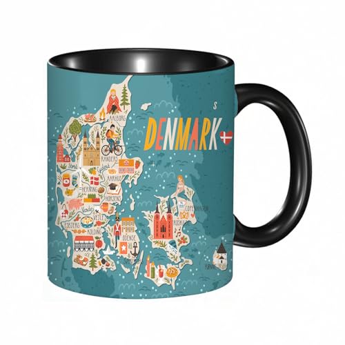 reyawdf Original Tasse mit lustigem Design,Stilisierte Vektorkarte von...