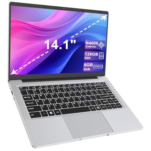 PINSTONE 14'' Ordinateur Portable, Celeron N4000...