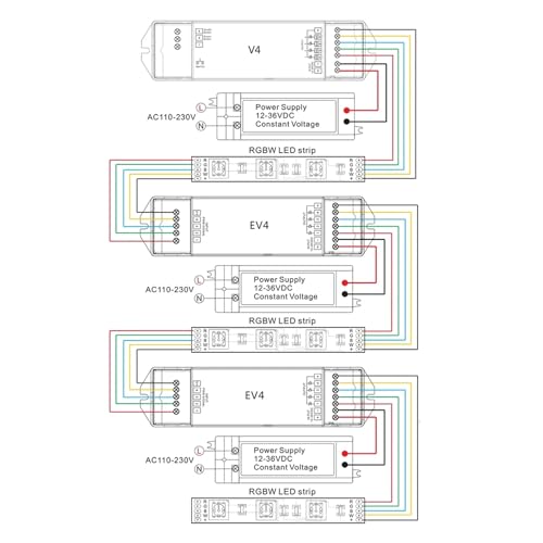Répéteur de puissance EV3 pour ruban LED RGB et amplification PWM - 6