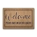 Funny Welcome Novelty Home Decor Rugs Welcome Pero No Mucho Rato Doormat 15.9