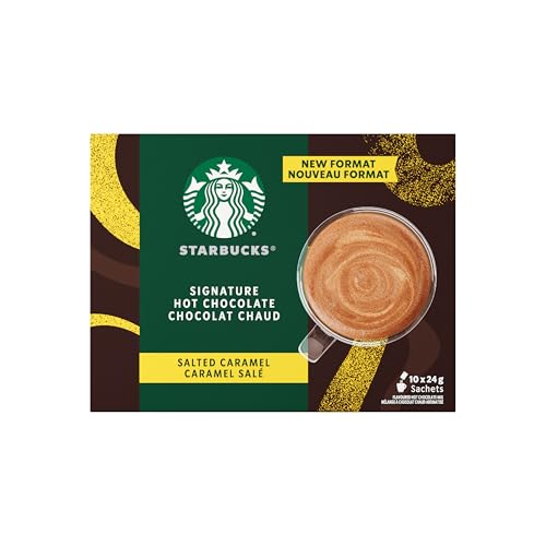 STARBUCKS Chocolat chaud signature caramel salé, 10 x 25g