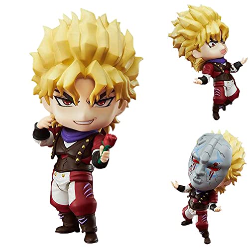Image of Puruuige Q Dio Brando Figure Clayman Figurine PVC Changeable Face Movable Figure Statue Ornaments