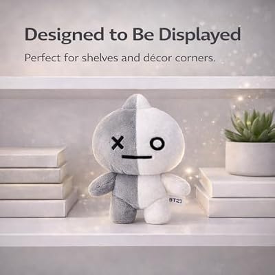 AURORA, 61463, BT21 Official Merchandise, Van Soft Toy, Small, Grey & White