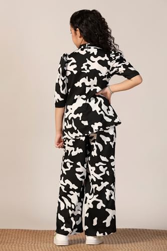 Image of Fashion Dream Girl's Cotton Blend Printed Clothing Set|Casual Wear|Two-Piece Set|Coordinate Outfit for Girl