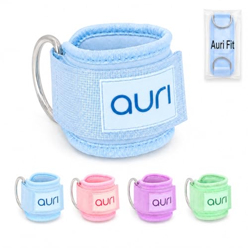 Auri Fit Padded Ankle Strap with Stainless Steel D-Ring - Plush, Luxury, Aesthetic Neoprene for Comfort and Support for Glute, Leg, & Booty Workouts - Cable Exercise Machines, Kickback, Leg Extension, Hip Abductor (Skye - Single) - image 1