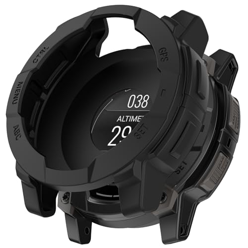 MOTONG Garmin Instinct 3 50mmیP[X - VRیEHb`P[XJo[ VF Garmin Instinct 3 50mm(ubN)