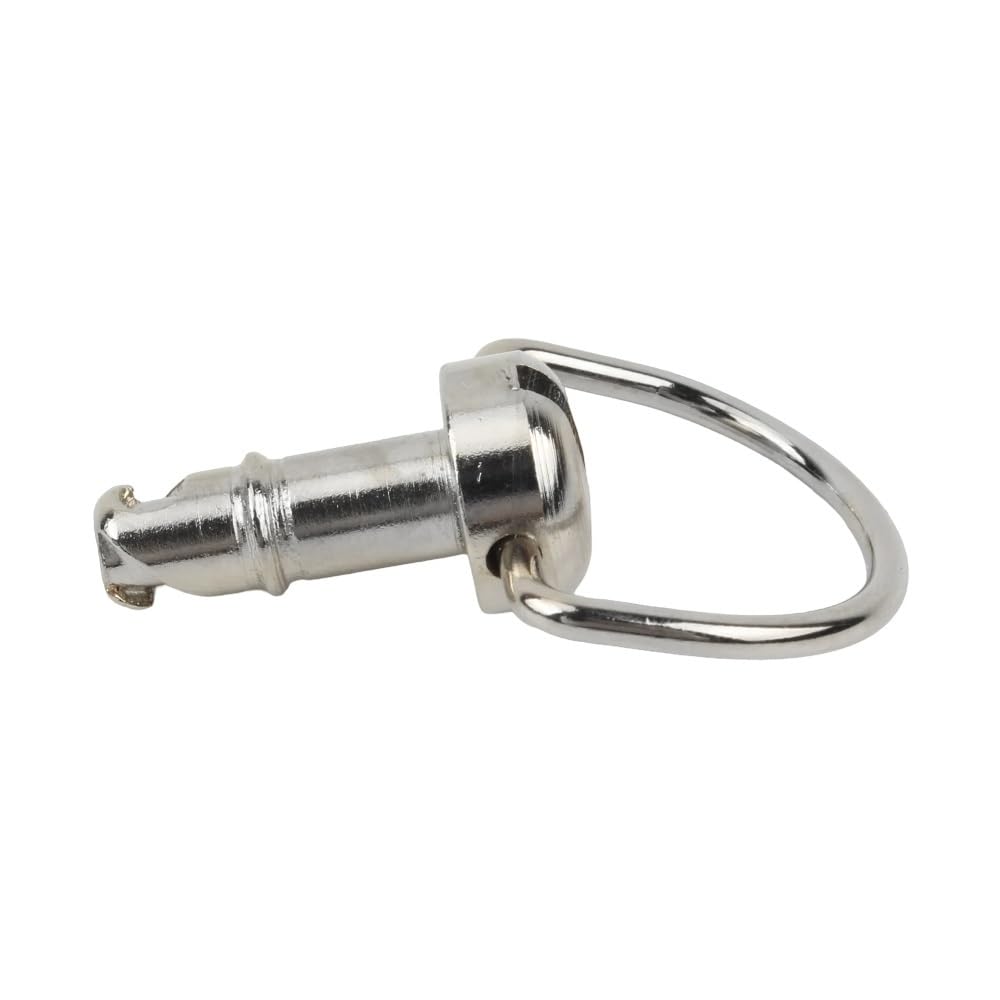 Viti a sgancio rapido da 17 mm Elementi di fissaggio con anello a D da 1/4 di pollice | Viti con anello a D a sgancio rapido da 1/4 di giro. for carene, fianchetti e carrozzerie di motociclette(Silver 10pcs)