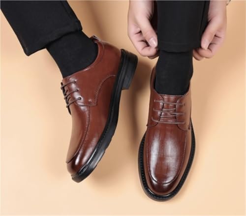 Cap Toe Oxfords Lace Up Dress Shoes Lug Sole Heightening Soft Bottom Versatile Casual Shoes Versatile Business Commuting Thanksgiving Christmas Year Party Daily3