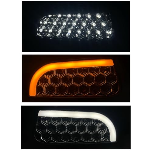 Image of K D LED Fog Lamp Set for Mahindra Scorpio Classic (2022-2026) with DRL & Indicator, Front Left & Right Pair