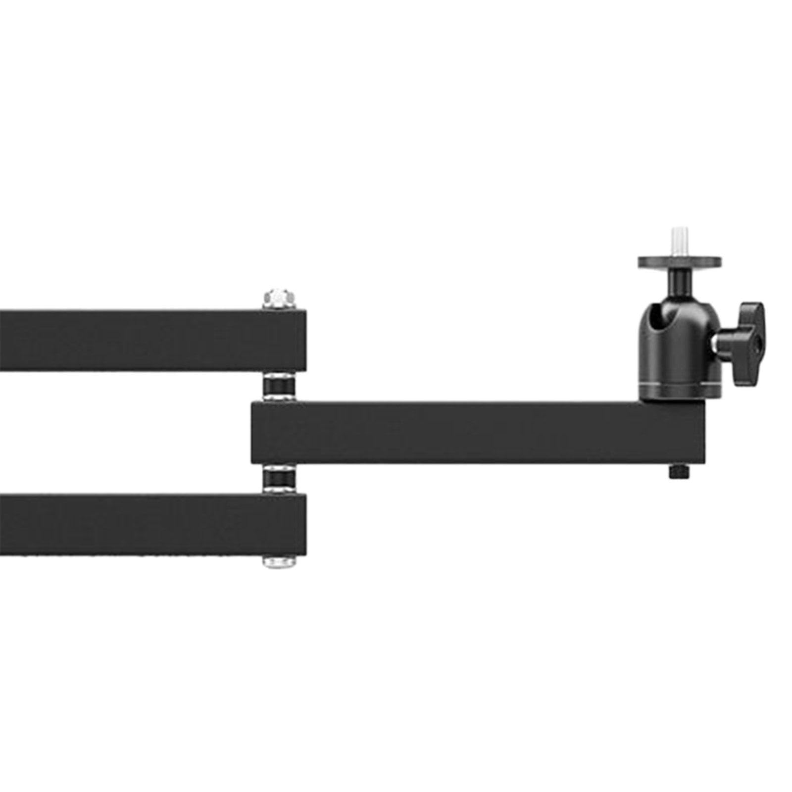 Supporto Proiettore Universale Stand Pieghevole Regolabile con Staffa Porta Proiettore Fissaggio a Vite 1/4 Pollici Realizzato in Metallo Resistente a, Biassiale 40 cm