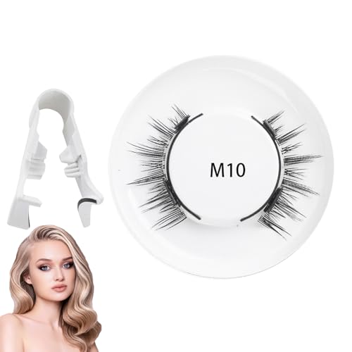 磁気まつげ、マグネット付きつけまつげ - 磁石付き磁気つけまつげ,接着剤やアイラ イナーは不要、女性、大人、女の子向けの再利用可能なつけまつげ。,クリップ付き磁気つけまつげセット、二重磁気まつげ、太くて長いまつげ、使いやすく着用しやすい