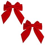 🎁Bögengröße:7.8*6.2inches,Zartes Design von Haarspangen mit Schleife, modischer Stil, perfekt für Damenfrisuren.Weihnachts-Haarschmuck sehr Geeignet für verschiedene Arten von Pferdeschwänzen,Brötchen, halben Brötchen, langen Zöpfen, kurzen Zöpfen und mehr.