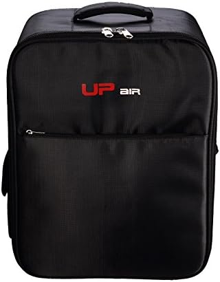 One Travel Quadcopter Backpack, 18 Inch Durable Carrying Cases with Detachable PU Panel, Water Resistant Drone Bag, Black