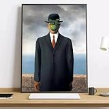 Leinwanddrucke Poster Kunst Ren Magrittes Sohn des Menschen 