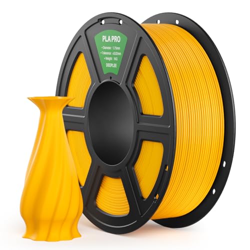 Image of PLA PRO Filament 1.75mm, Stronger Toughness 3D Printer Filament, PLA Filament Dimensional Accuracy + /- 0.02 mm, Neatly Wound, Fits Most FDM 3D Printer, 1KG Sunflower Yellow