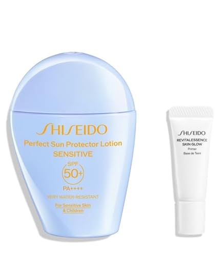 SHISEIDO サンケア パーフエクト サン プロテクター ローション センシティブ 50mL SPF50＋ PA＋＋＋＋ | 日焼け止め UV ＋ 化粧下地特製サイズ付き | ミルクタイプ | 無香料 | ローション ウォータープルーフ 低刺激 紫外線予防 | 資生堂 | 公式店