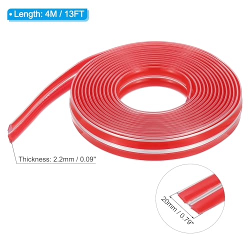 Image of PATIKIL Edge Protector Strip, 0.79IN x 13FT Children Proofing Silicone Soft Clear Corner Protectors Pre-Taped Strong Adhesive for Cabinets Tables Drawers