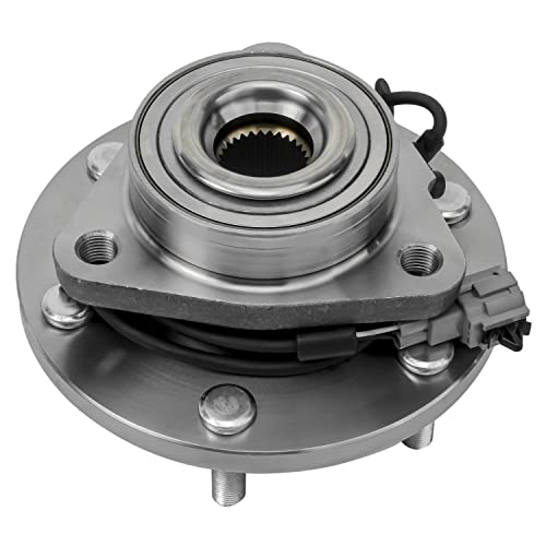 Image of Detroit Axle - 2pc Front Wheel Bearing Hubs for 08-12 Nissan Titan Armada 08-10 Infiniti QX56, 2008 2009 2010 2011 2012 Replacement Wheel Bearing and Hubs Assembly