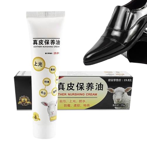 Hlagmix Leather Shoe Cream | Professional Shoe Shine Oil - Natural Leather Shoe Moisturiser Cream, Advanced Shoe Polish for Dirt Remover