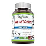 Pure Naturals Melatonin Supplement | 10 Mg Per Serving | 120 Tablets | Non-GMO | Gluten-Free | Made in USA