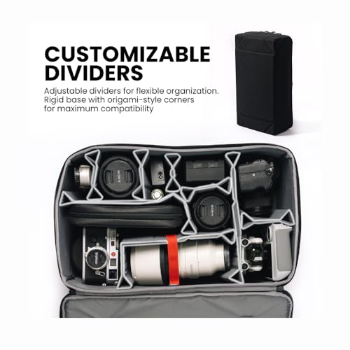Image of NANUK N-Cubik 13L Camera Bag Insert- Large Water-Resistant Cube - Shockproof Protective Camera Insert for Backpack (11.4 inchx 20.4 inch x 5.1 inch)