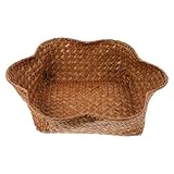 Panier à copeaux de bois : le design de couleur novateur et unique rend le plateau à collations plus distinctif et attrayant, peut être utilisé pour servir les invités, plateau en rotin.