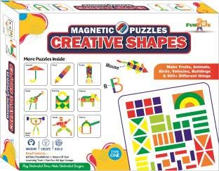 Image of Negi Magnetic Creative Shapes 1 Puzzle for Kids, 58 Pieces