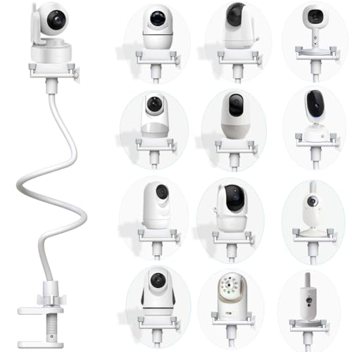 EYSAFT ベビーモニターマウント ベビーカメラホルダー 幼児用光学機器 DXR-8 Pro、Nanit N322NW、ANMEATE SM935E、Vava、Hellobaby、Motorola、Eufy E110、その他ほとんどのカメラに対応 ベース&1/4ネジマウント付きの商品画像（Amazon）