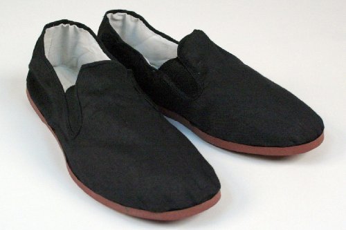 Kung Fu Tai Chi Shoes - Rubber Sole - Perfect for Martial Arts and Costumes - Men's 10 1/2 to 11