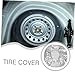 Cabilock Spare Tire Cover Protector with Windproof Hooks Fit for Rvs Cars Trailers Suvs Easy Installation Sleeve Keeps Tires Clean and Protected