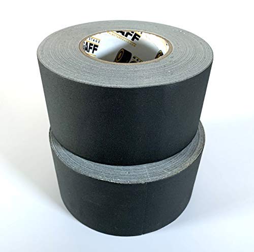 Gaffers Tape - 2 Pack of 3 inch by 60 Yard Black Rolls - Main Stage Gaff Tape