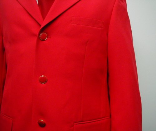 New Mens 3 Button Single Breasted Red Blazer Sportcoat Suit Jacket2