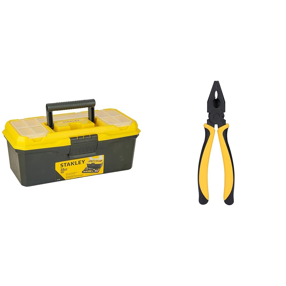 STANLEY 1-71-948 13'' Organised Maestro Heavy-Duty Portable Plastic Essential Toolbox with Clear Top-image-11
