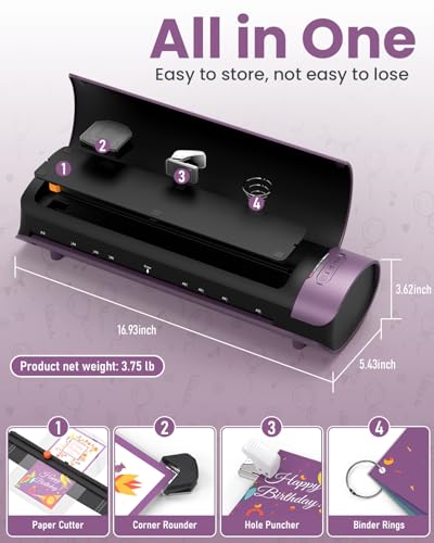 Office Presentation Laminator Machine 11x17 with Laminating Sheet A3/A4/A5, 3/5 Mil Thermal Cold Laminating Machine 13 inch Wide, 60s Warm-Up Lamination Machine, Personal Laminate Machine for Teachers