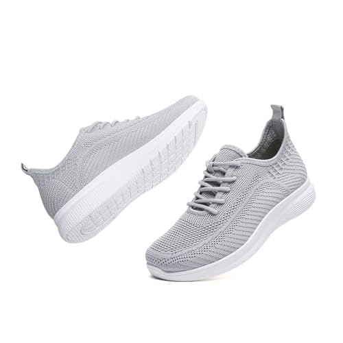 Image of Sneakers for Women Casual Lightweight Standing All Day Tennis Walking Shoes Black Non Slip Work Nursing Shoes