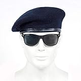 Barett Cap Einfarbige Baskenmütze Mütze Mode Lässig Hut Herbst Und Winter Warme Hüte Hip Hop Im Freien Halten Sie Warme Mützen Dunkelblau