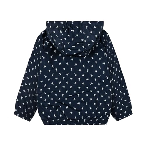 Image of SUNDAY ROSE Boys Girls Rain Jackets Lightweight Waterproof Hooded Printed Raincoats Windbreakers for Kids